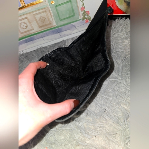 Prada Black Nylon Compact Wallet (GUC)(READ DESCRIPTION) - Picture 6 of 8